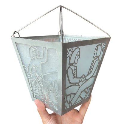 Kalevala themed ceiling light from the early 20th century