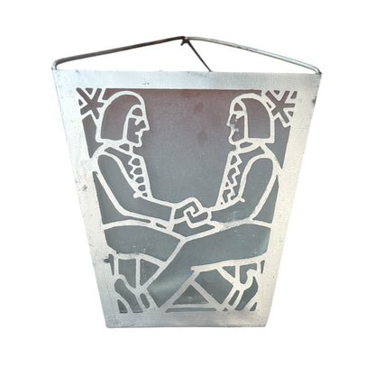 Kalevala themed ceiling light from the early 20th century