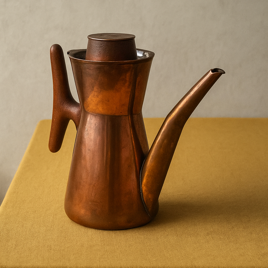 Copper coffee pot by Tapio Wirkkala for Hopeakeskus