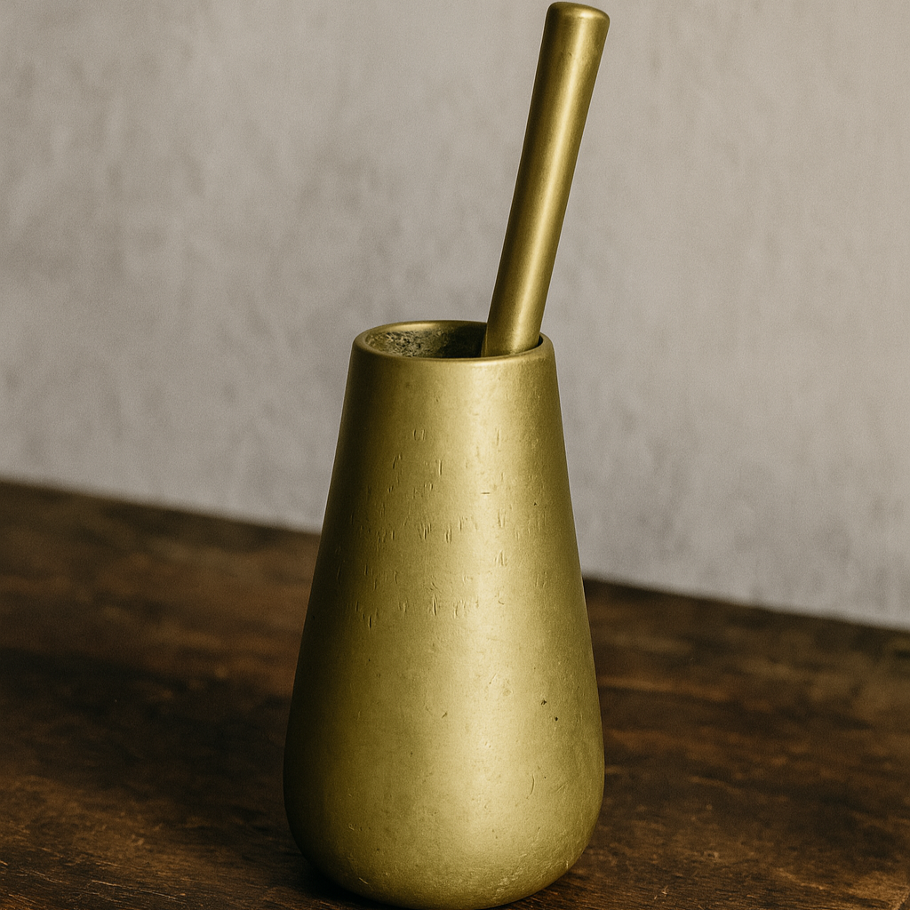 Mid-century brass mortar from Finland