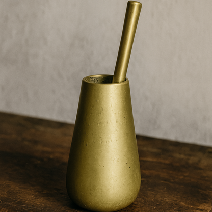 Mid-century brass mortar from Finland