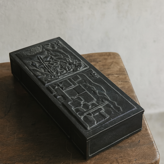 Cast iron box by Husqvarna from the late 1950s