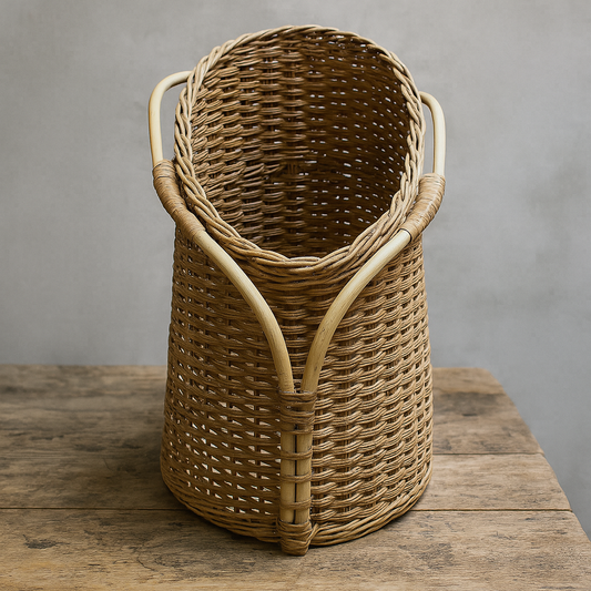 Finnish Rattan Basket from the 1950s